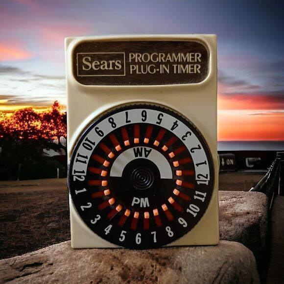 Vintage Sears Programmer Plug In Timer 796.666600 15A 1250W 125V Lights Holiday. - Picture 3 of 14